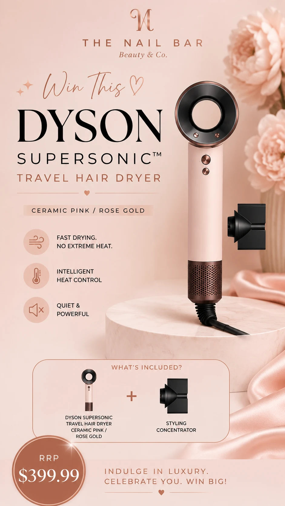 Dyson Supersonic travel hair dryer