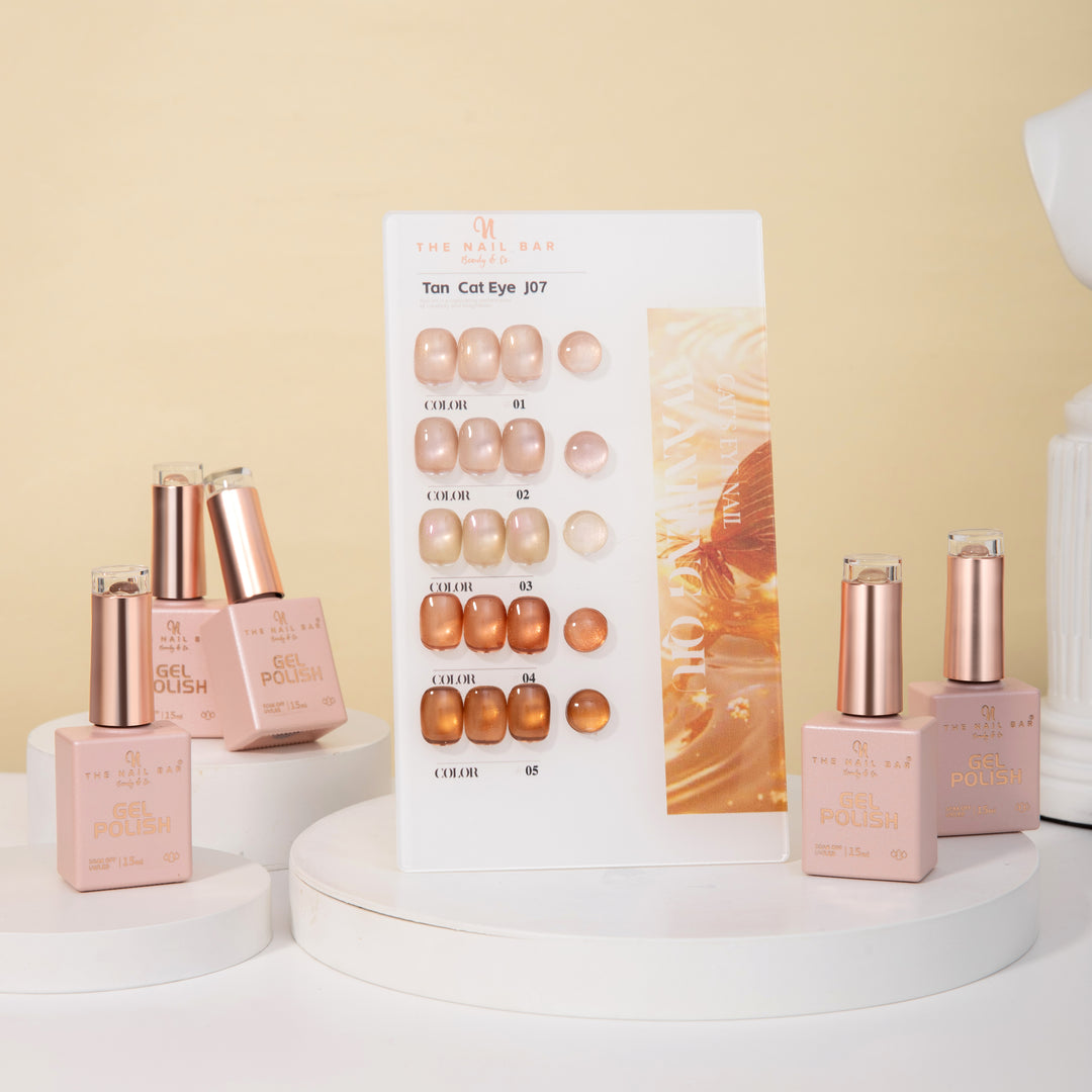 J07 gel polish set – 画板 1 – product and colour swatch chart