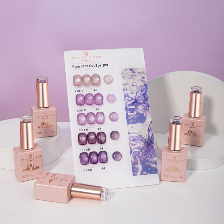 J09 gel polish set – 画板 2 – product and colour swatch chart