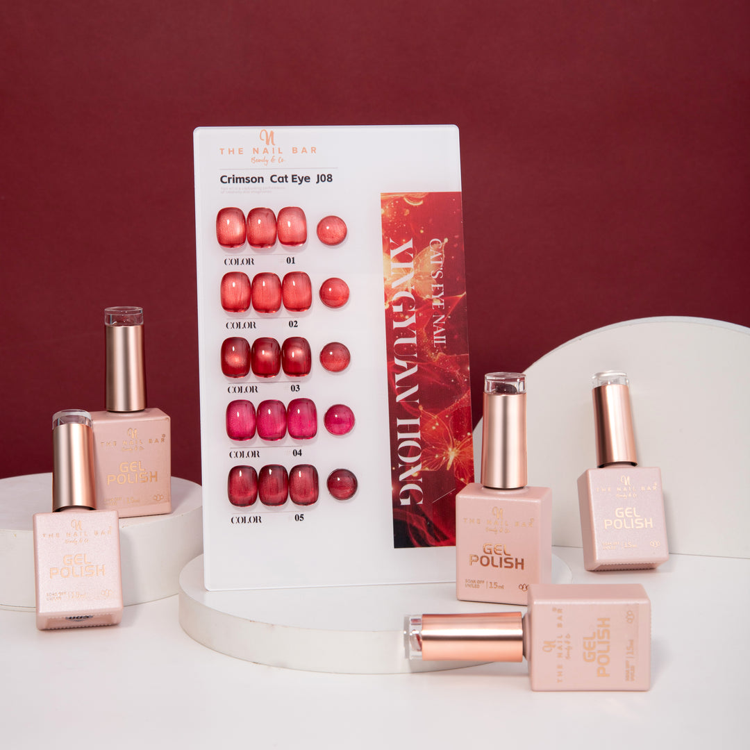 J08 gel polish set – 画板 1 – product and colour swatch chart