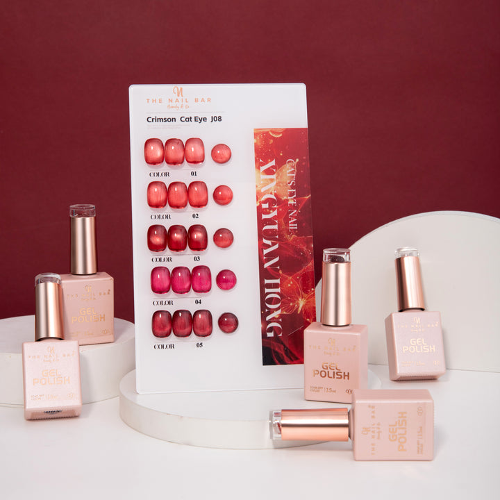 J08 gel polish set – 画板 1 – product and colour swatch chart