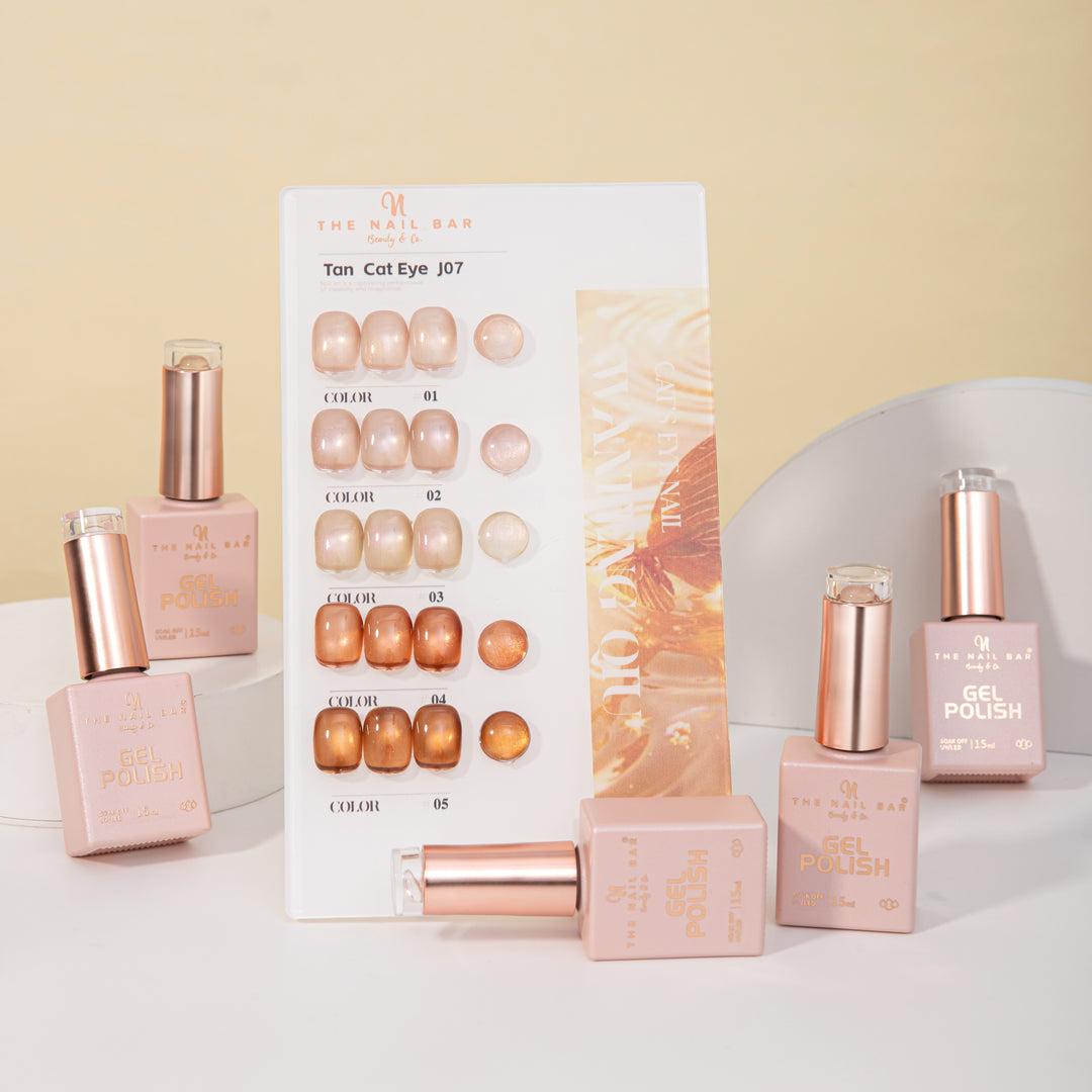 J07 gel polish set – 画板 2 – product and colour swatch chart