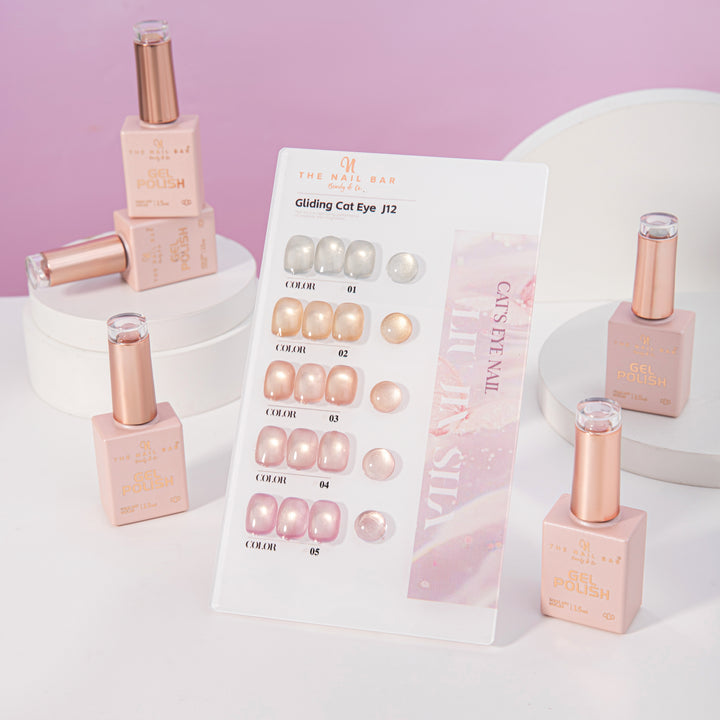 J12 gel polish set – IMG_9562 – product and colour swatch chart