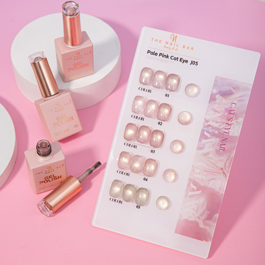 J05 gel polish set – 画板 2 – product and colour swatch chart