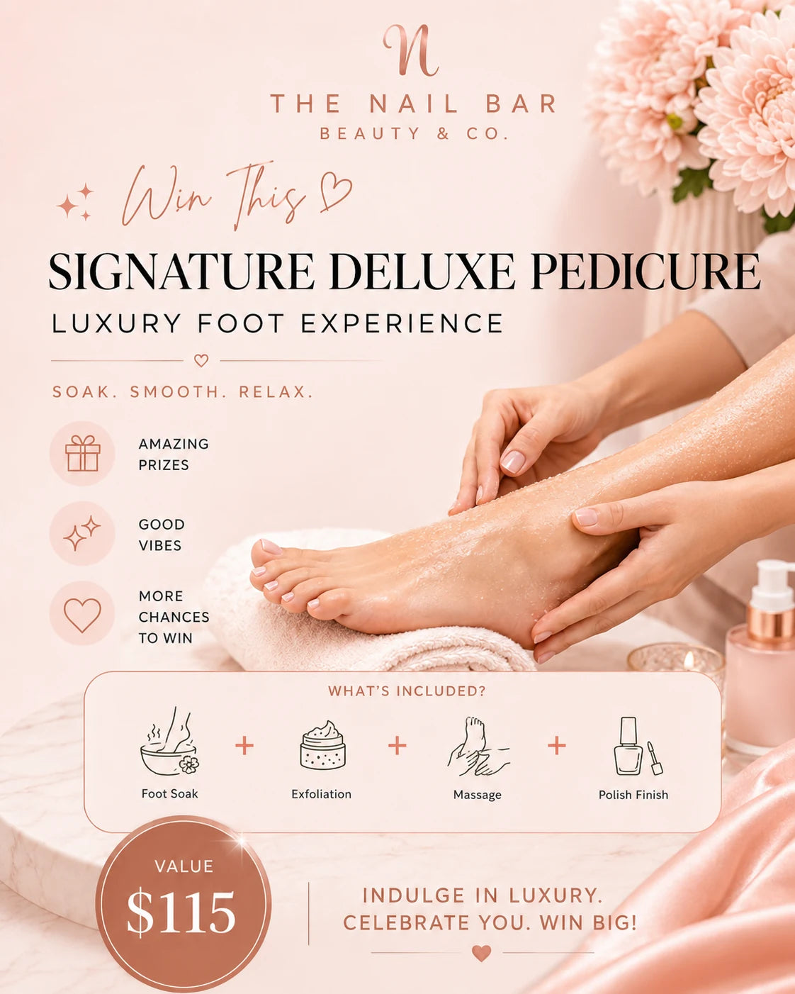 Signature deluxe pedicure