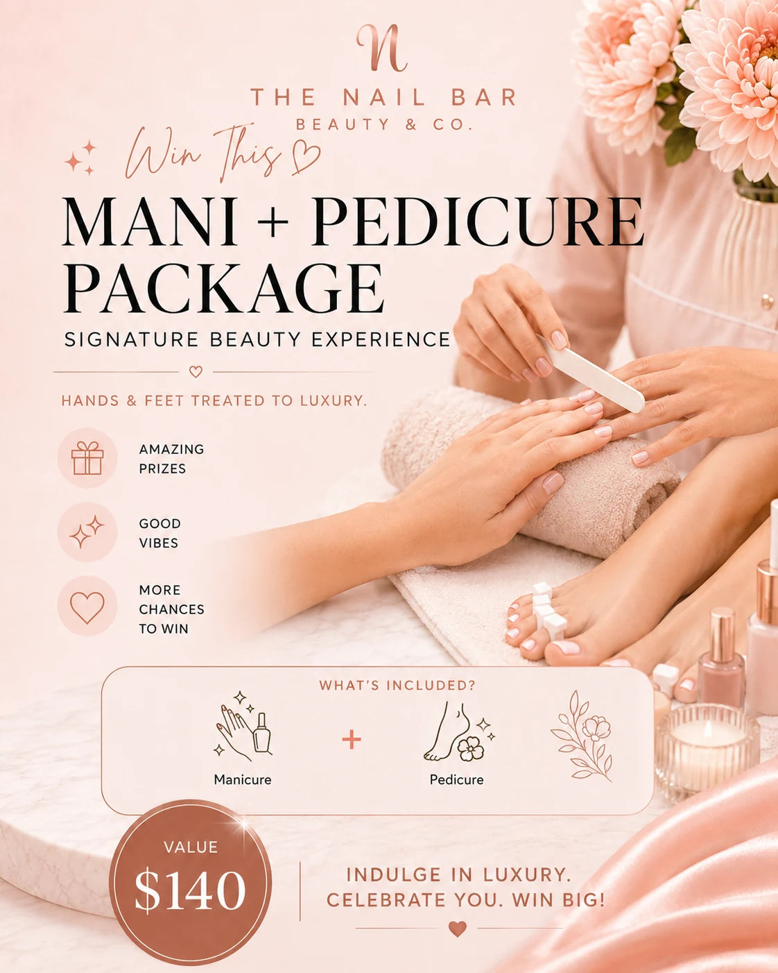 Manicure and pedicure package
