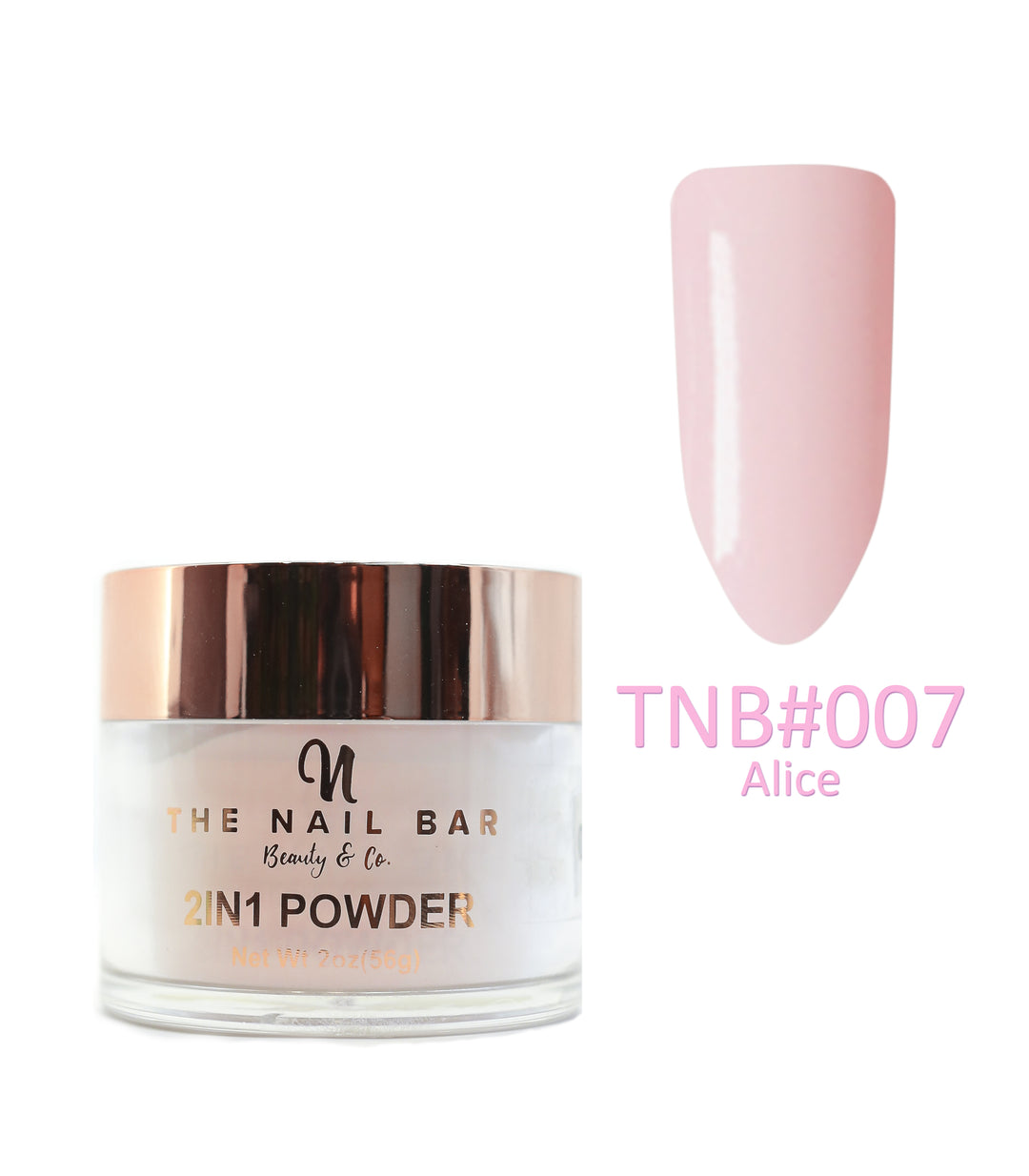 2-In-1 Dipping/Acrylic colour powder (2oz) -Alice - The Nail Bar Beauty & Co.