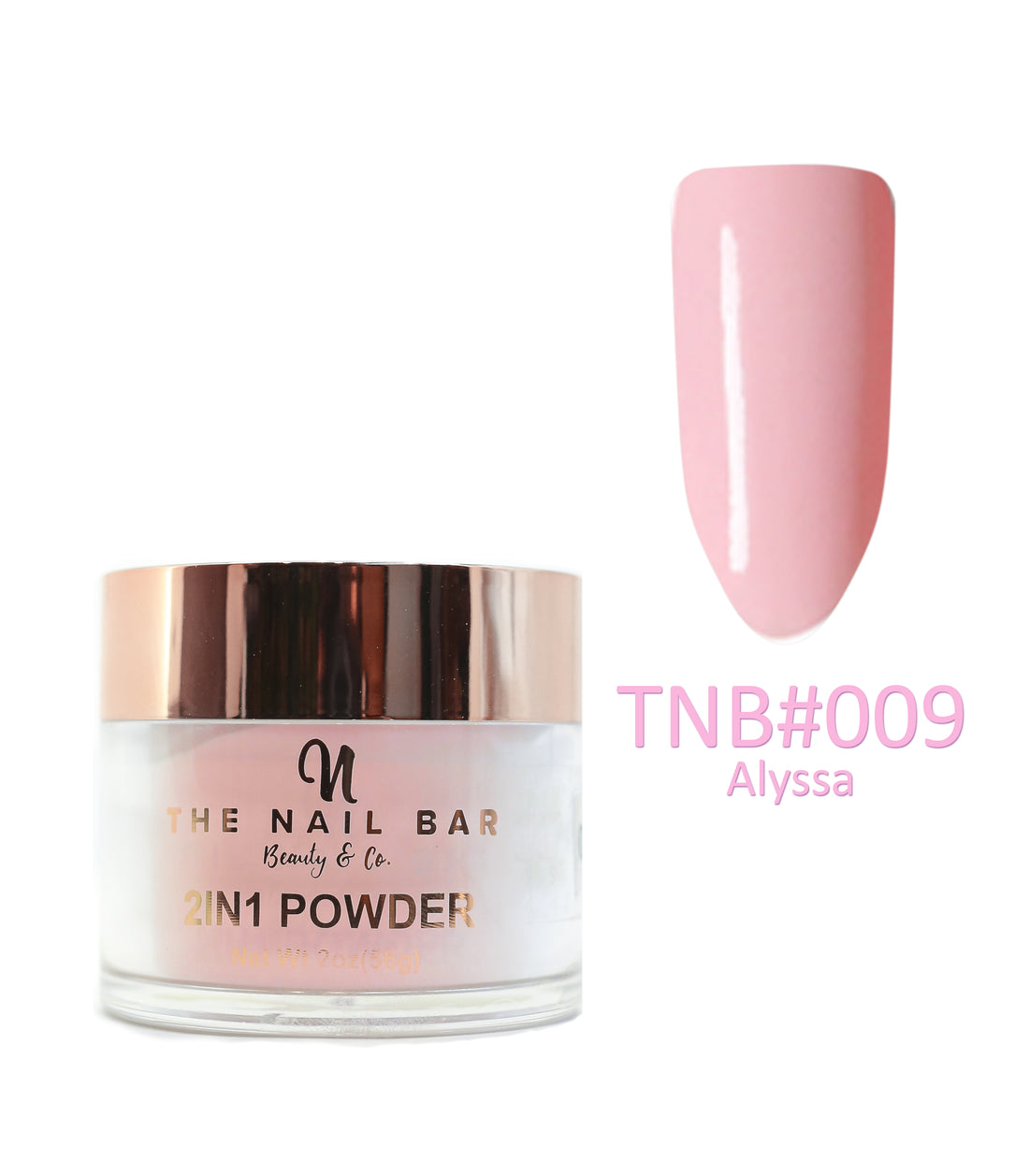 2-In-1 Dipping/Acrylic colour powder (2oz) -Alyssa - The Nail Bar Beauty & Co.