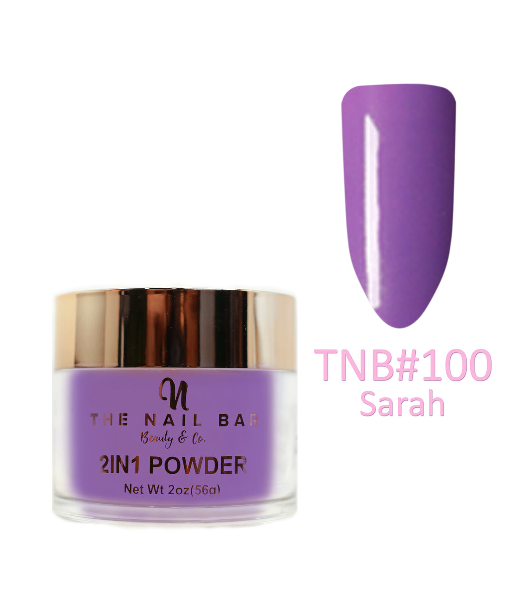 2-In-1 Dipping/Acrylic colour powder (2oz) -Sarah - The Nail Bar Beauty & Co.