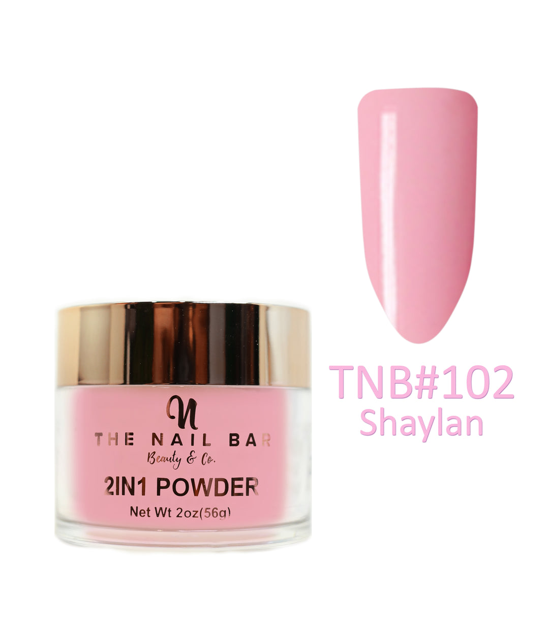 2-In-1 Dipping/Acrylic colour powder (2oz) -Shaylan - The Nail Bar Beauty & Co.