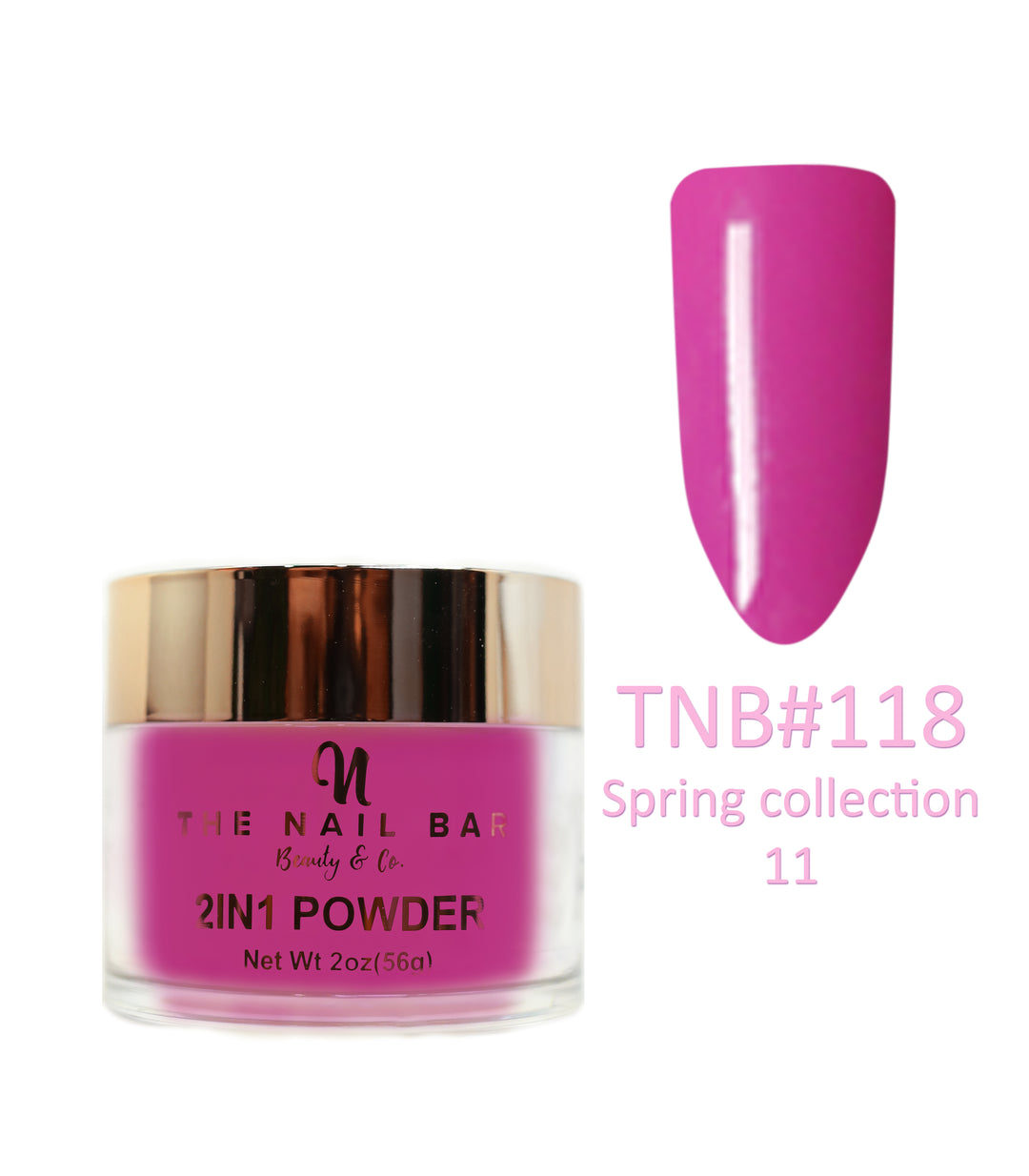 2-In-1 Dipping/Acrylic colour powder (2oz) -Spring collection 11 - The Nail Bar Beauty & Co.