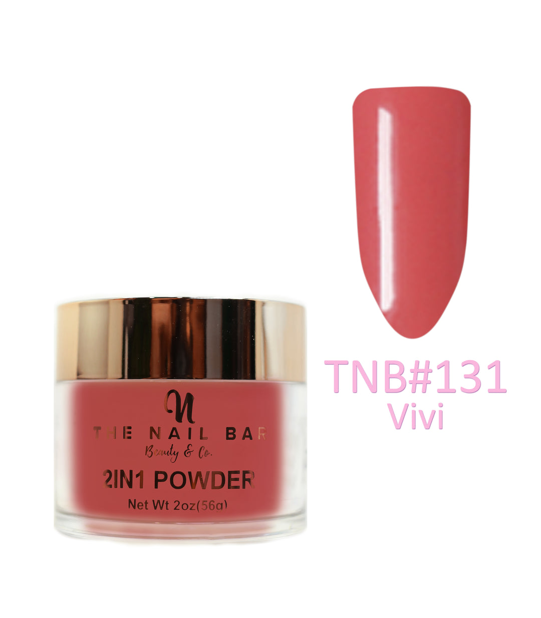 2-In-1 Dipping/Acrylic colour powder (2oz) -Vivi - The Nail Bar Beauty & Co.