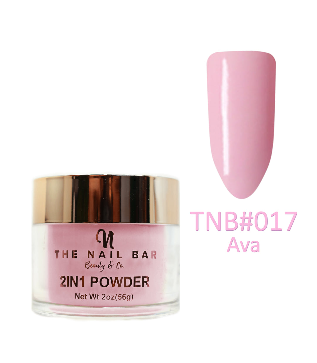 2-In-1 Dipping/Acrylic colour powder (2oz) -Ava - The Nail Bar Beauty & Co.
