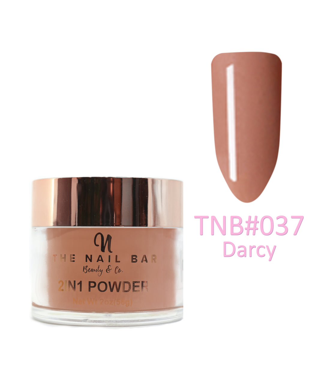 2-In-1 Dipping/Acrylic colour powder (2oz) -Darcy - The Nail Bar Beauty & Co.