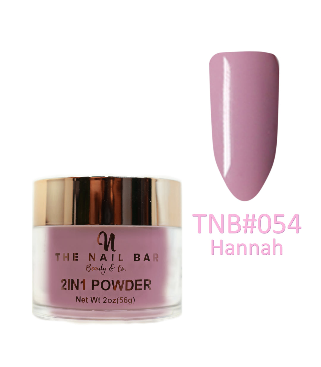 2-In-1 Dipping/Acrylic colour powder (2oz) -Hannah - The Nail Bar Beauty & Co.