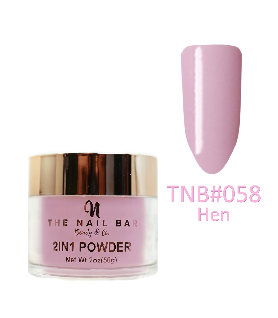 2-In-1 Dipping/Acrylic colour powder (2oz) -Hen - The Nail Bar Beauty & Co.