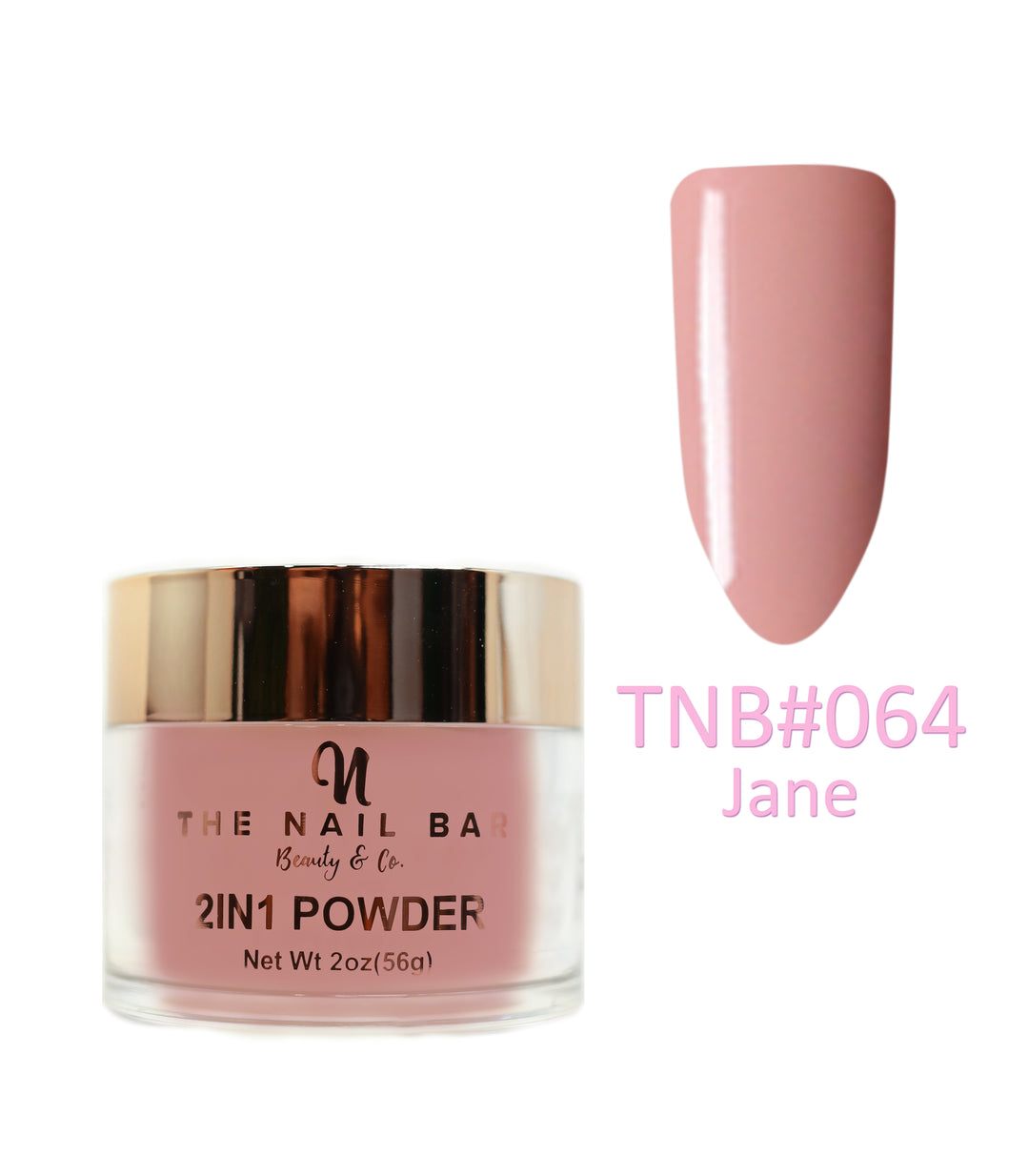 2-In-1 Dipping/Acrylic colour powder (2oz) -Jane - The Nail Bar Beauty & Co.