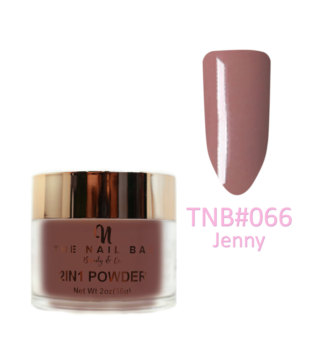 2-In-1 Dipping/Acrylic colour powder (2oz) -Jenny - The Nail Bar Beauty & Co.