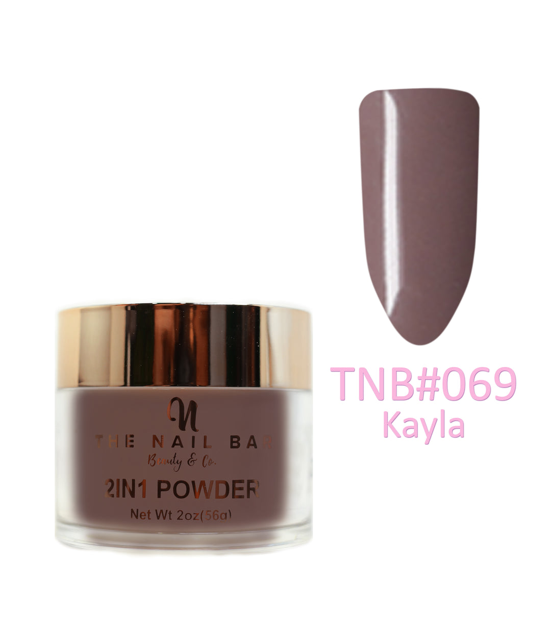 2-In-1 Dipping/Acrylic colour powder (2oz) -Kayla - The Nail Bar Beauty & Co.