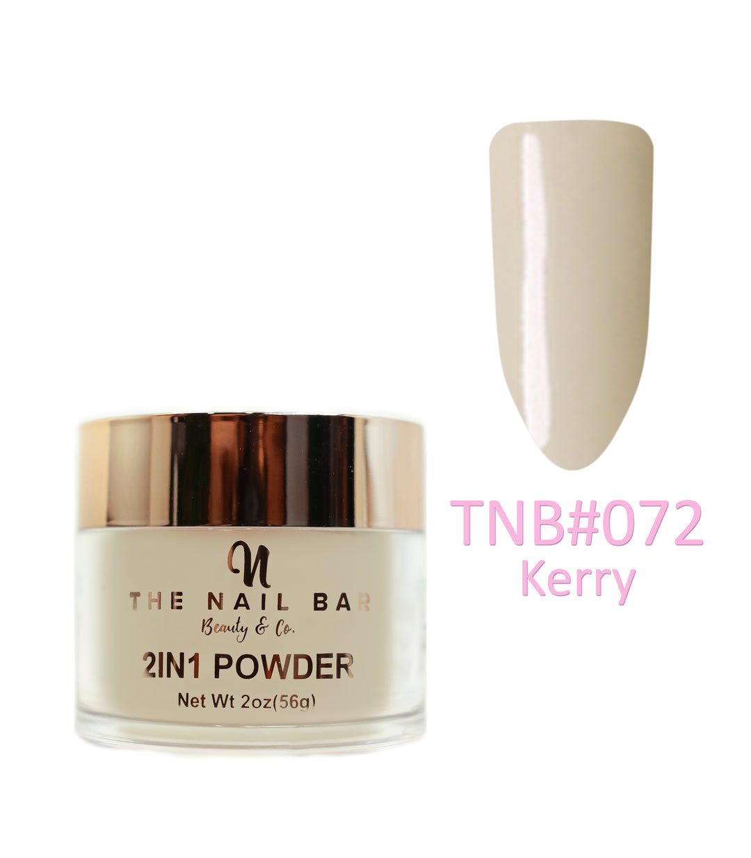 2-In-1 Dipping/Acrylic colour powder (2oz) -Kerry - The Nail Bar Beauty & Co.