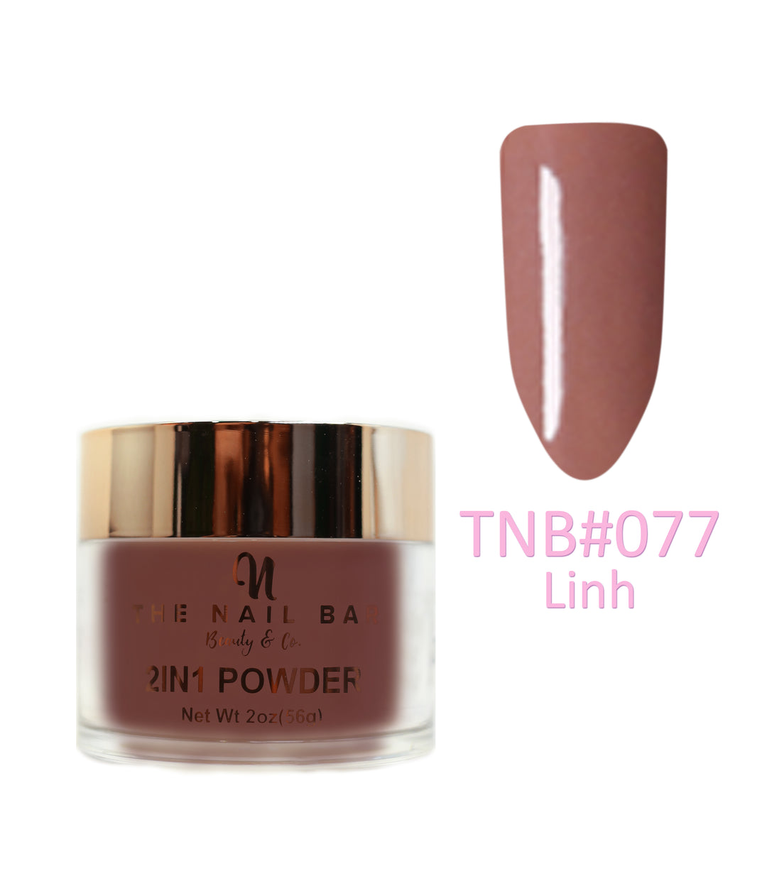 2-In-1 Dipping/Acrylic colour powder (2oz) -Linh - The Nail Bar Beauty & Co.