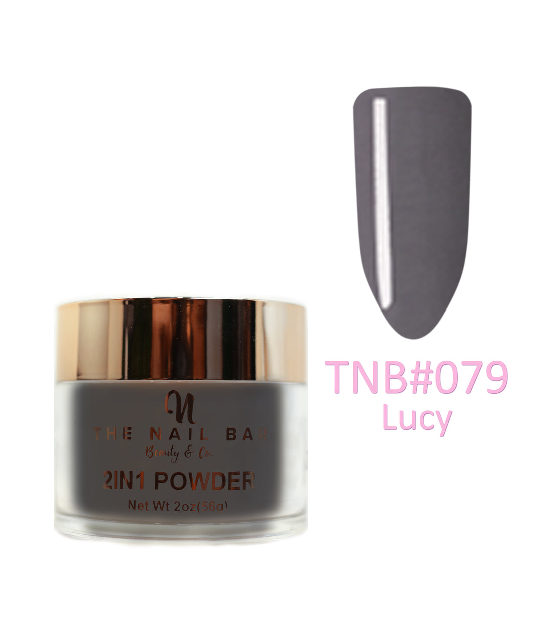 2-In-1 Dipping/Acrylic colour powder (2oz) -Lucy - The Nail Bar Beauty & Co.
