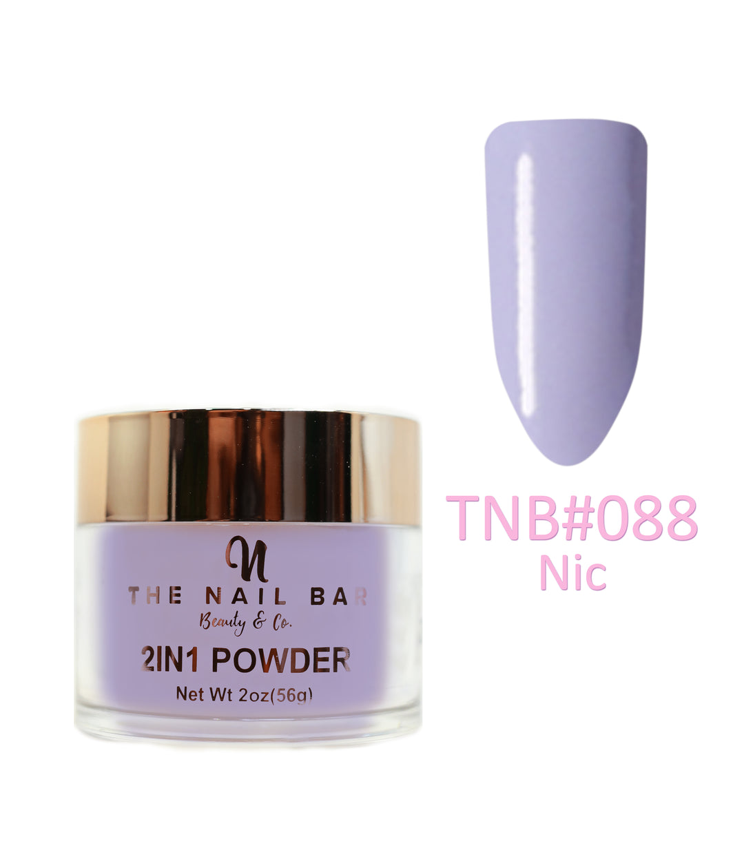 2-In-1 Dipping/Acrylic colour powder (2oz) -Nic - The Nail Bar Beauty & Co.