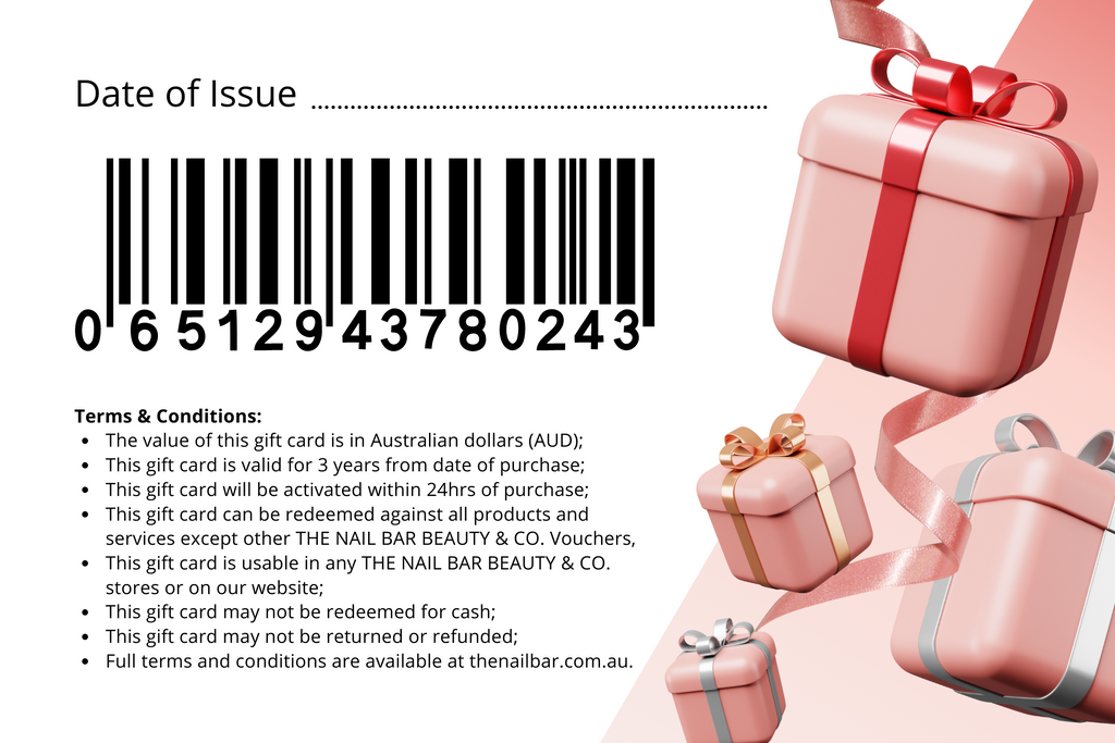 In-store Gift-card – The Nail Bar Beauty &amp; Co.