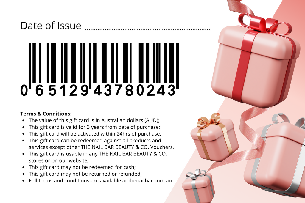 In-store Gift-card – The Nail Bar Beauty & Co.