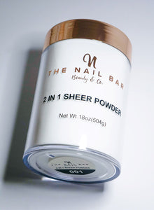 The Nail Bar Beauty & Co. 2 In 1 Sheer Powder 18oz - The Nail Bar Beauty & Co.