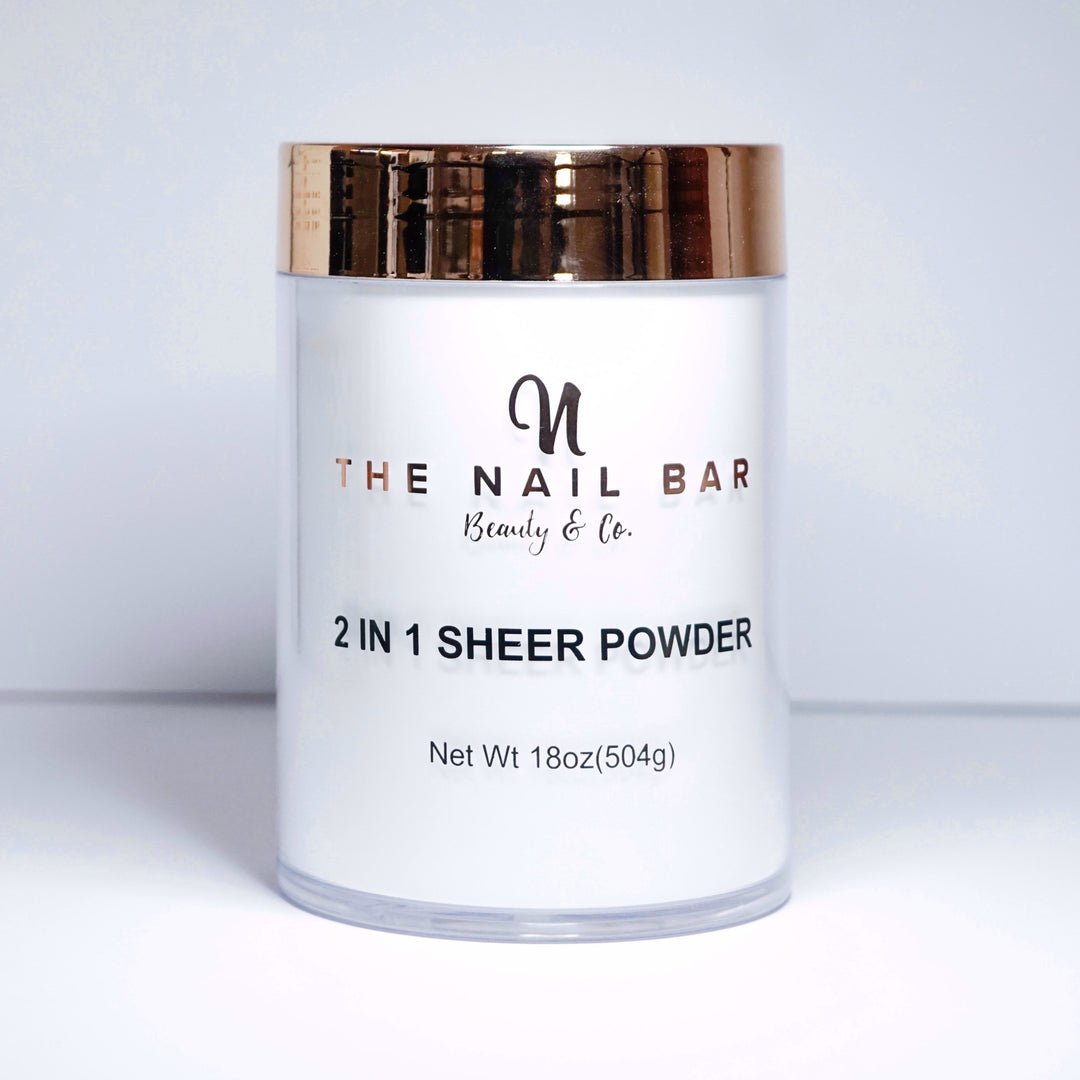 The Nail Bar Beauty & Co. 2 In 1 Sheer Powder 18oz - The Nail Bar Beauty & Co.