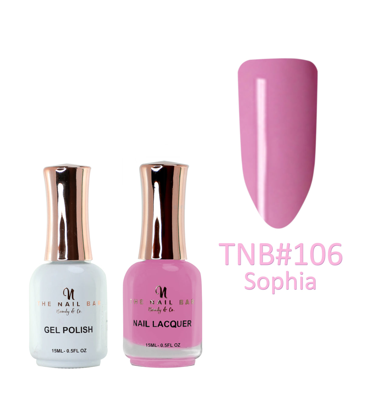 Dual Polish/Gel colour matching (15ml) - Sophia - The Nail Bar Beauty & Co.