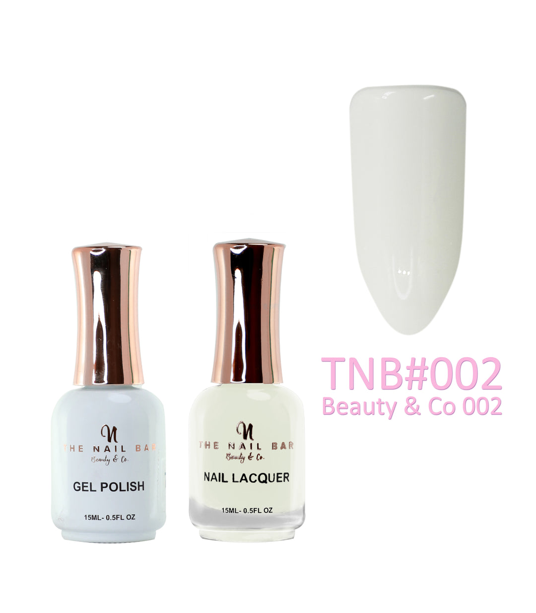 Dual Polish/Gel colour matching (15ml) -  Beauty & Co 002 - The Nail Bar Beauty & Co.