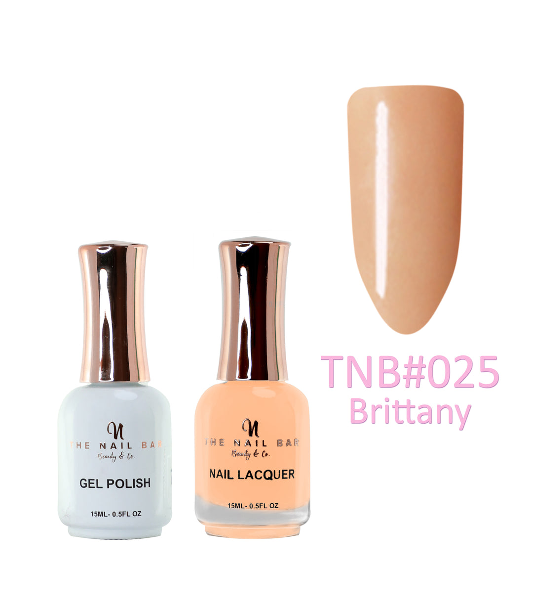 Dual Polish/Gel colour matching (15ml) - Brittany - The Nail Bar Beauty & Co.