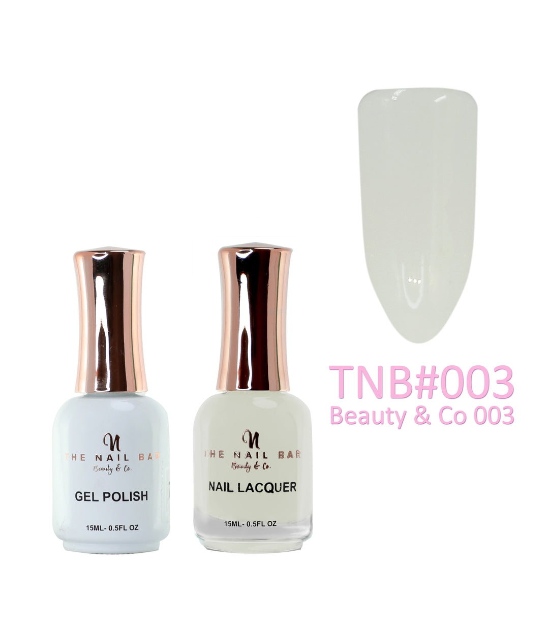 Dual Polish/Gel colour matching (15ml) -  Beauty & Co 003 - The Nail Bar Beauty & Co.