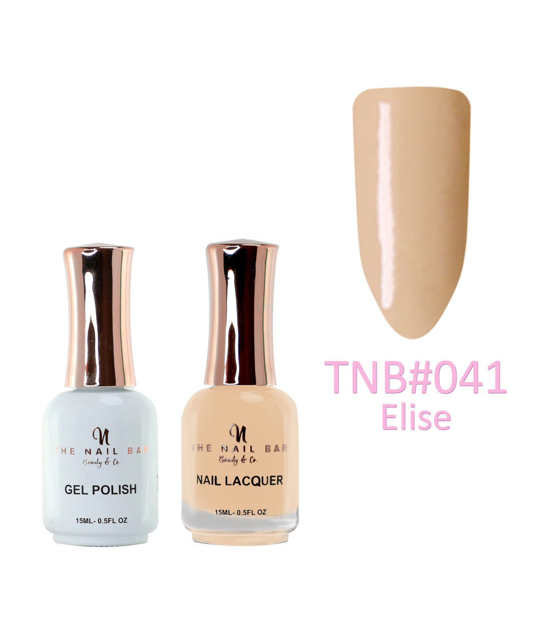 Dual Polish/Gel colour matching (15ml) - Elise - The Nail Bar Beauty & Co.