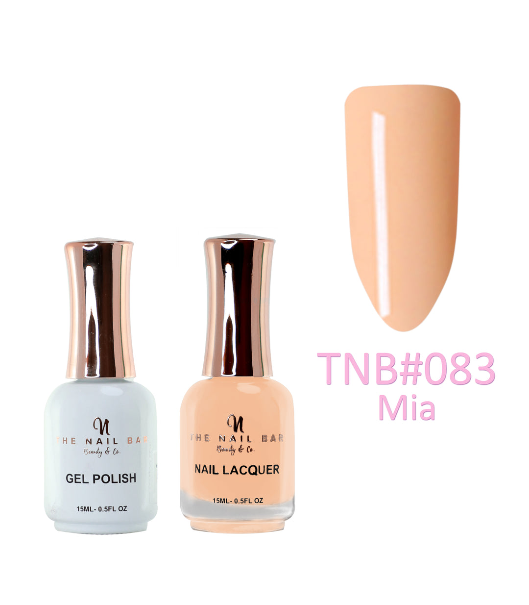 Dual Polish/Gel colour matching (15ml) - Mia - The Nail Bar Beauty & Co.